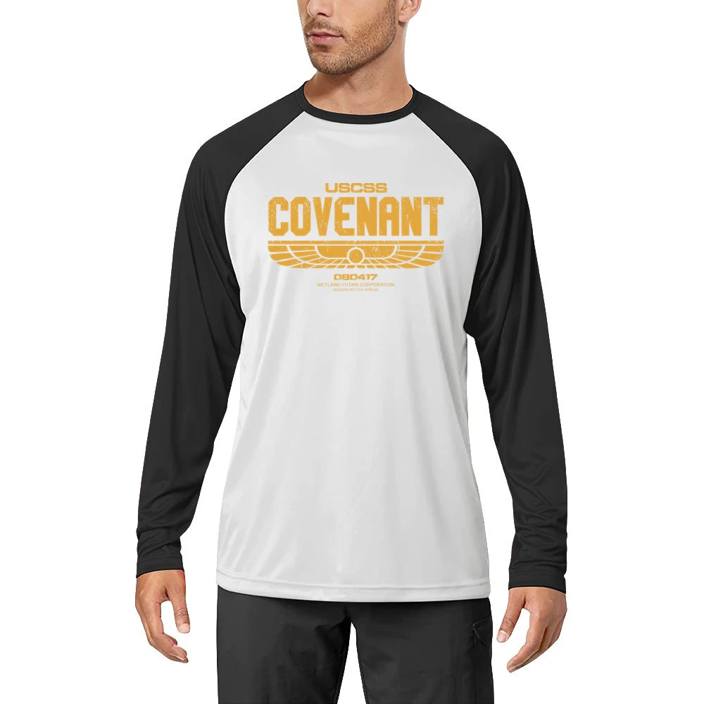 USCSS Covenant Weyland Corporation Alien Movie Science Fiction Fan T S Men Long Sleeve T-Shirt
