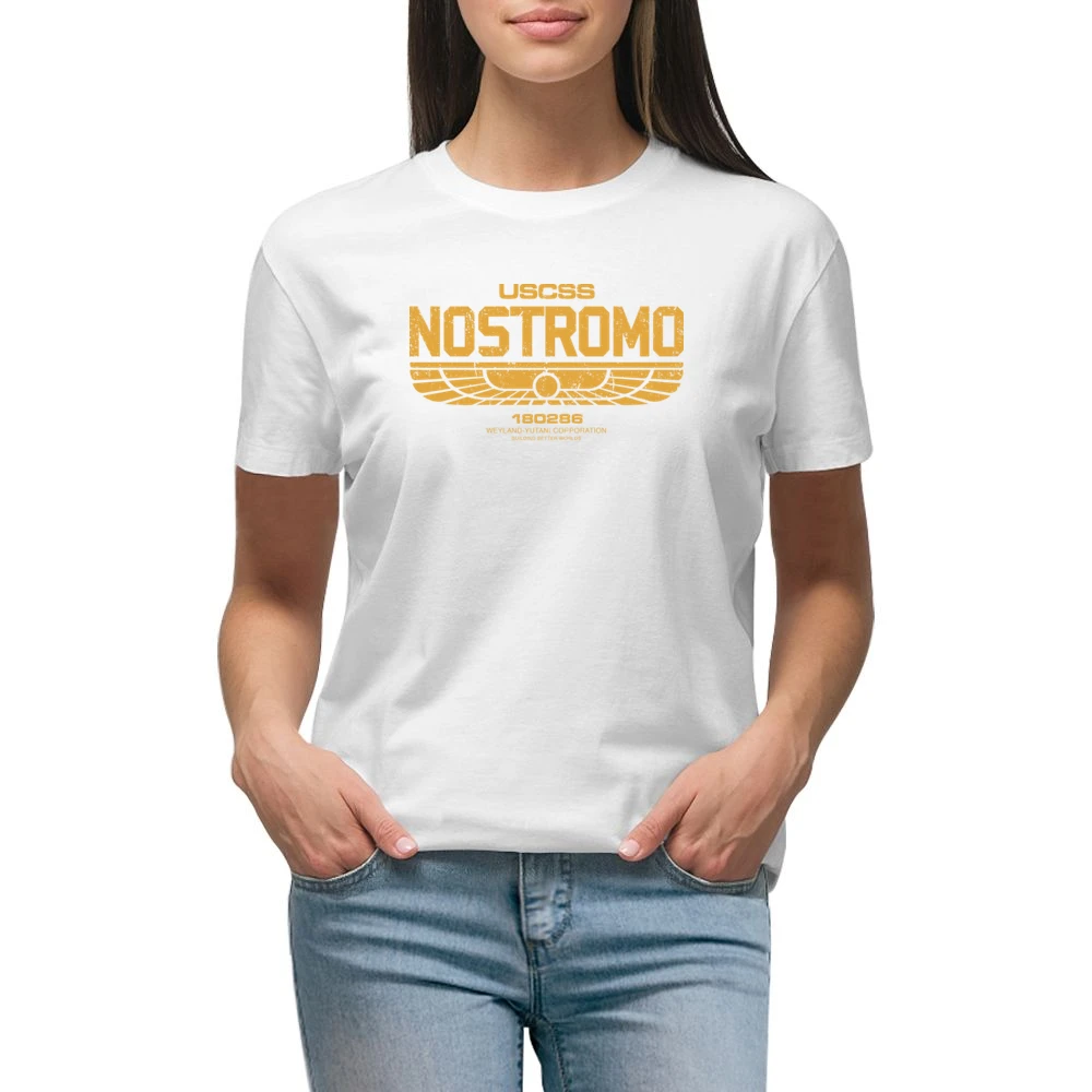 USCSS Nostromo Weyland Corporation Prometheus Alien Movie Science Fict Premium Women Ladies T-shirt