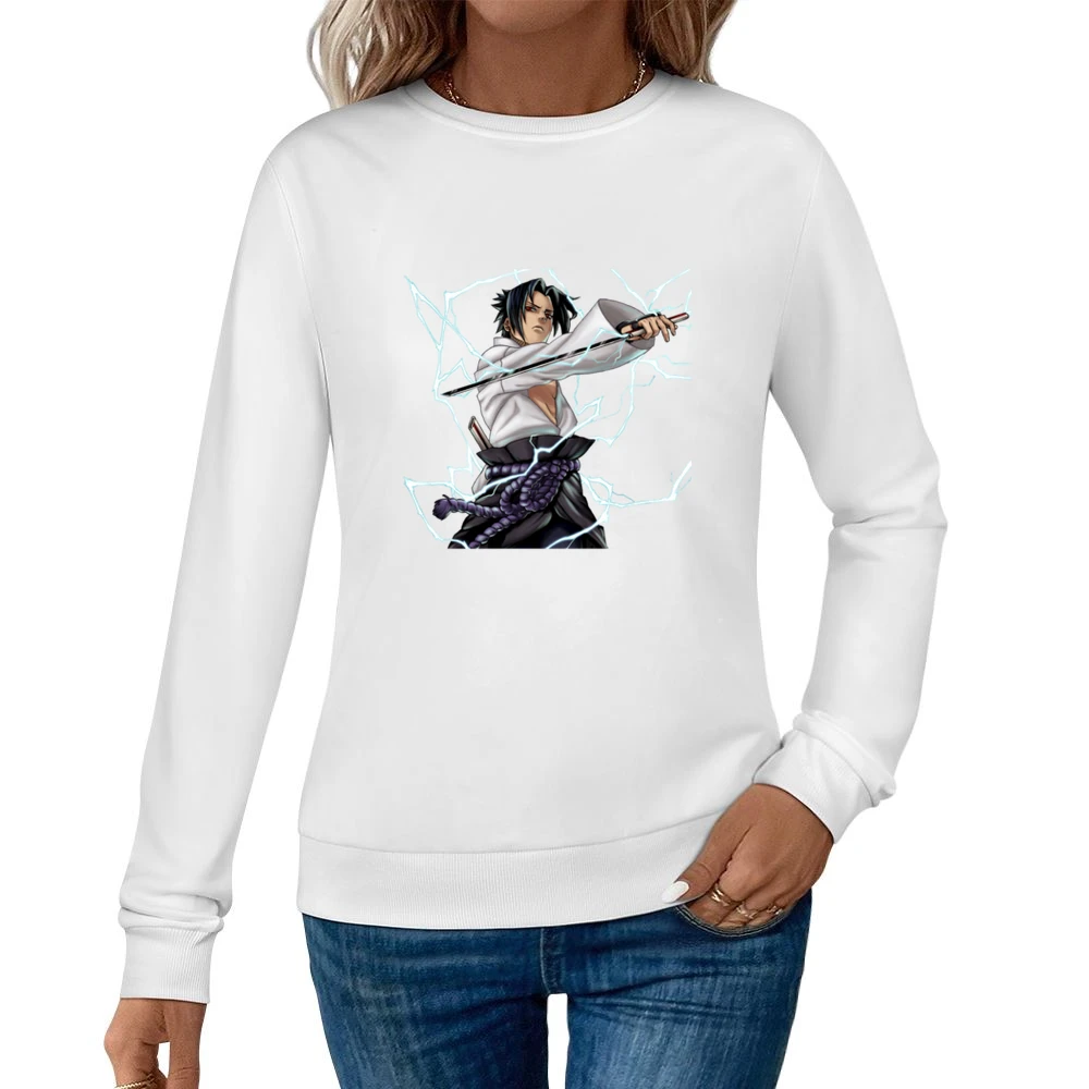 Uchiha Sasuke sharingan with hatake kakashi jutsu Chidori naruto shipp Women Pullover Sweatshirt