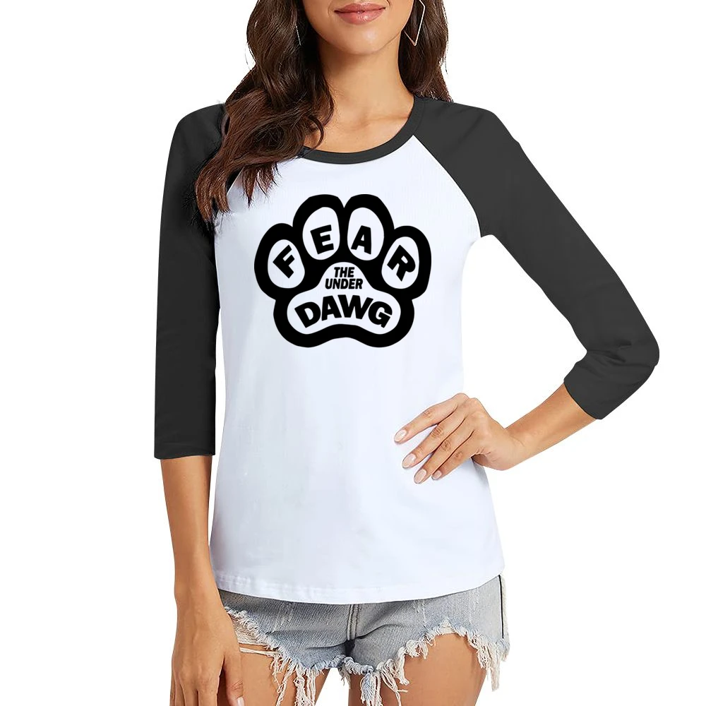Umbc Fear The Underdawg March Madness Virginia Upset Basketball T Shir Women Ladies 3-4 Sleeve T-Shirt