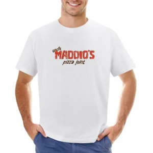 Uncle Maddios Pizza Joint Fast Food Restaurant Distressed Look Asian Size Men T-Shirt