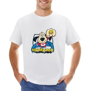 Underdog Fun Cool Vintage Style Distressed Graphic Retro Tv Show T Shi Asian Size Men T-Shirt