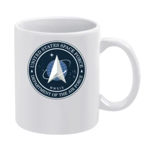 United States Space Force Logo White Mug