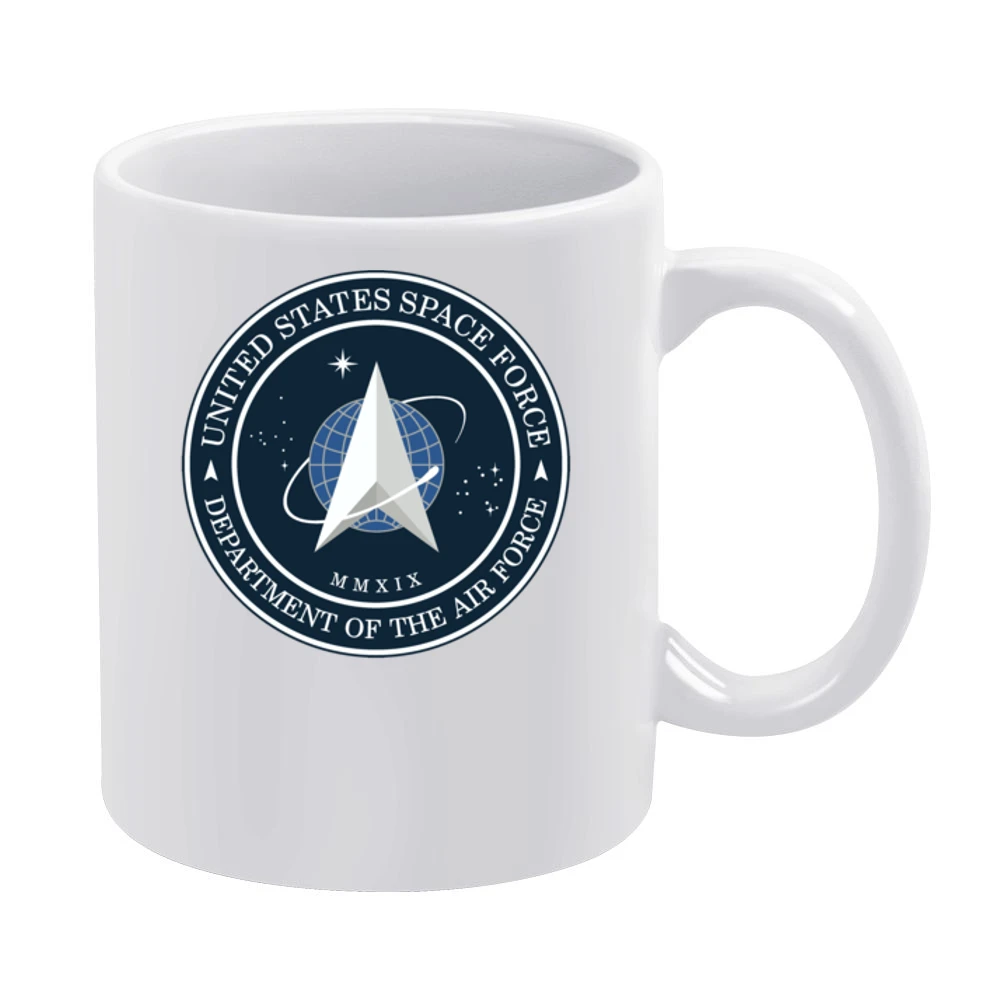 United States Space Force Logo White Mug