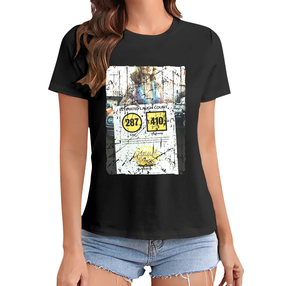Used Cars Movie Poster Retro Aged Look Asian Size Women Ladies T-shirt