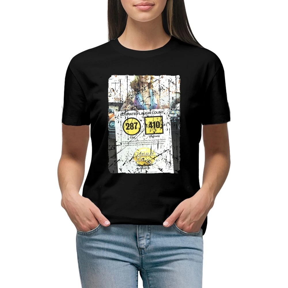 Used Cars Movie Poster Retro Aged Look Premium Women Ladies T-shirt