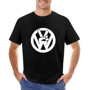 VW Peace Sign Fun Volkswagen Car Asian Size Men T-Shirt