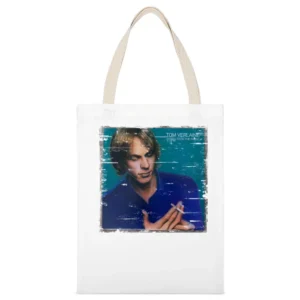 Van Morrison Inarticulate Speech Of The Heart Album Cover Distressed I White Canvas Tote Shopping Bag