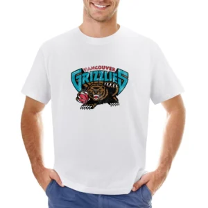 Vancouver Grizzlies Retro Vintage Sports Distressed Graphic Basketball Asian Size Men T-Shirt