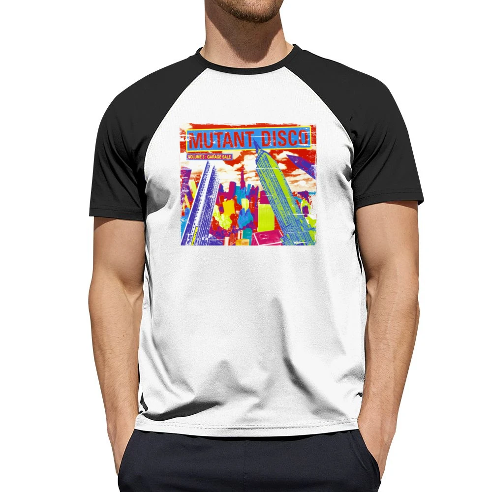 Various Artists Mutant Disco Album Cover Distressed Image Men Short Sleeve T-Shirt