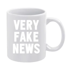 Very Fake News Funny Donald Trump Jr Controversial President Son Ameri White Mug