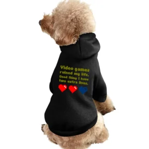 Video games ruined my life Good thing i have two extra lives Loser shi Pet Apparel Clothes