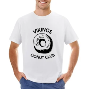 Vikings Donut Club Fun Game Food Graphic Asian Size Men T-Shirt