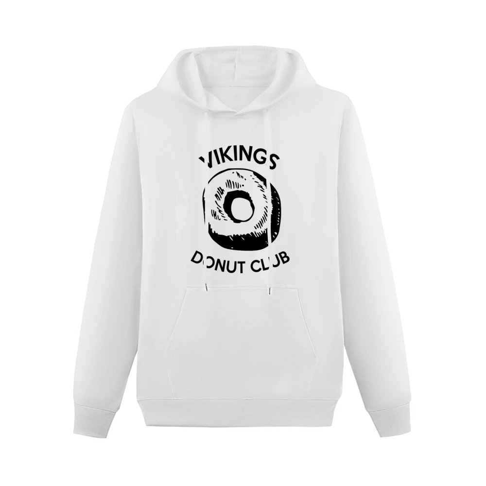 Vikings Donut Club Fun Game Food Graphic Men Hoodie With Pocket