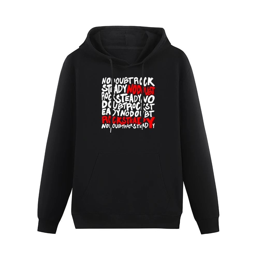 Vintage Band Tee No Doubt Rock Steady Graphic V Neck Men Hoodie With Pocket