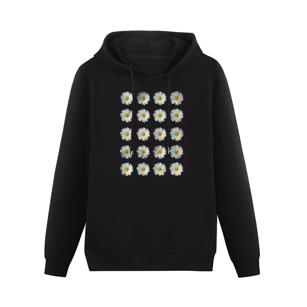 Vintage Daisy Rows Graphic Tee Shirt Men Hoodie With Pocket