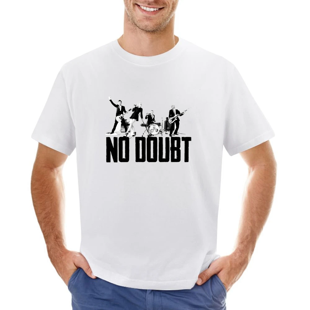 Vintage No Doubt Graphic Music Band V Neck Asian Size Men T-Shirt
