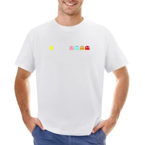 Vintage Pac Man Video Game Fun Graphic Tee Shirt Asian Size Men T-Shirt