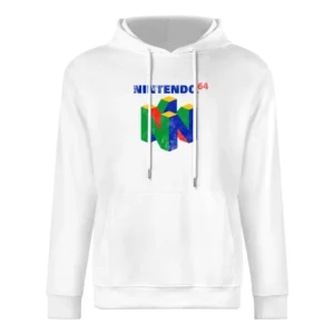 Vintage Style Nintendo 64 Distressed Logo Fun Video Game Graphic T Shi European Size Men Hoodie