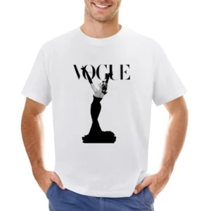 Vintage Vogue Italia Magazine Cover Graphic Tee Shirt Asian Size Men T-Shirt