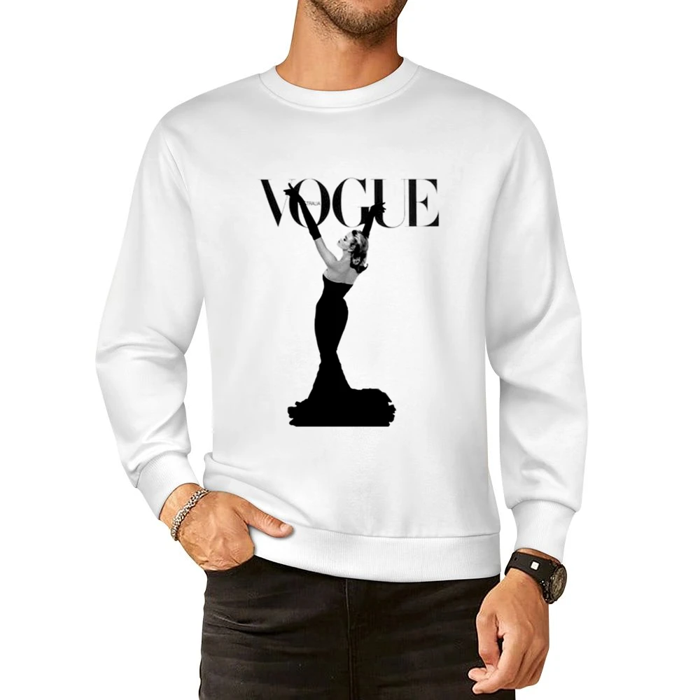 Vintage Vogue Italia Magazine Cover Graphic Tee Shirt European Size Pullover Sweater