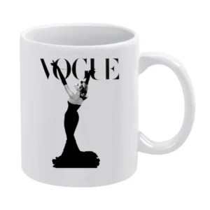 Vintage Vogue Italia Magazine Cover Graphic Tee Shirt White Mug