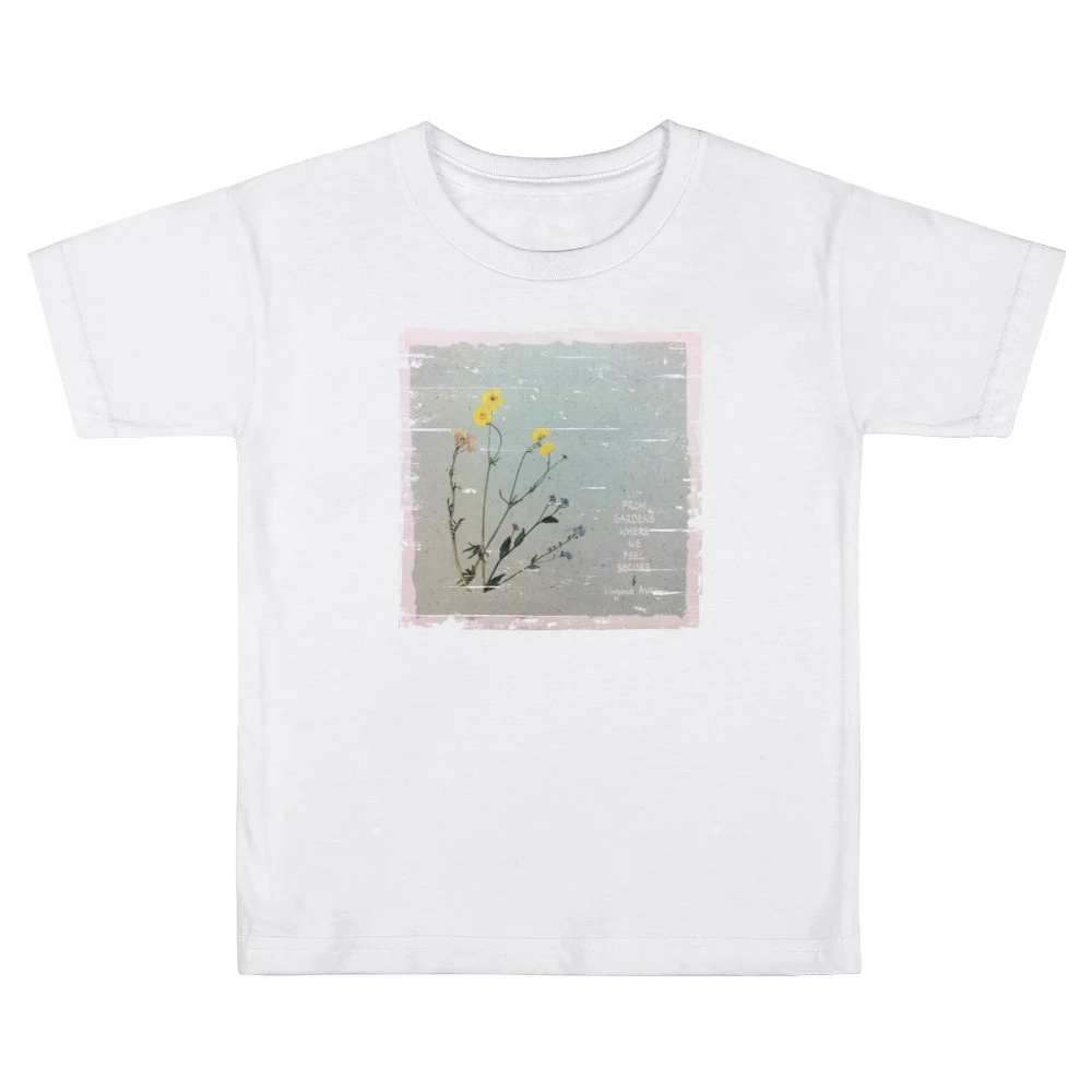 Virginia Astley From Gardens Where We Feel Secure Album Cover Distress Kids Boys Girls T-Shirt