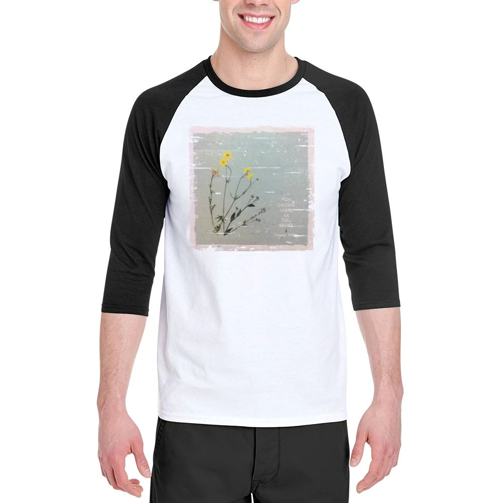Virginia Astley From Gardens Where We Feel Secure Album Cover Distress Men 3/4 Sleeve T-Shirt