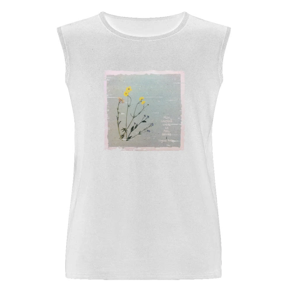 Virginia Astley From Gardens Where We Feel Secure Album Cover Distress Men Sleeveless T-Shirt
