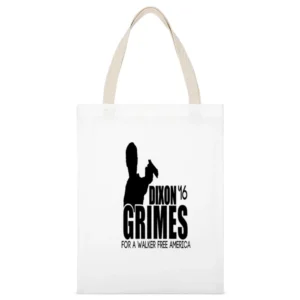 Vote Dixon Grimes Tshirt White Canvas Tote Shopping Bag
