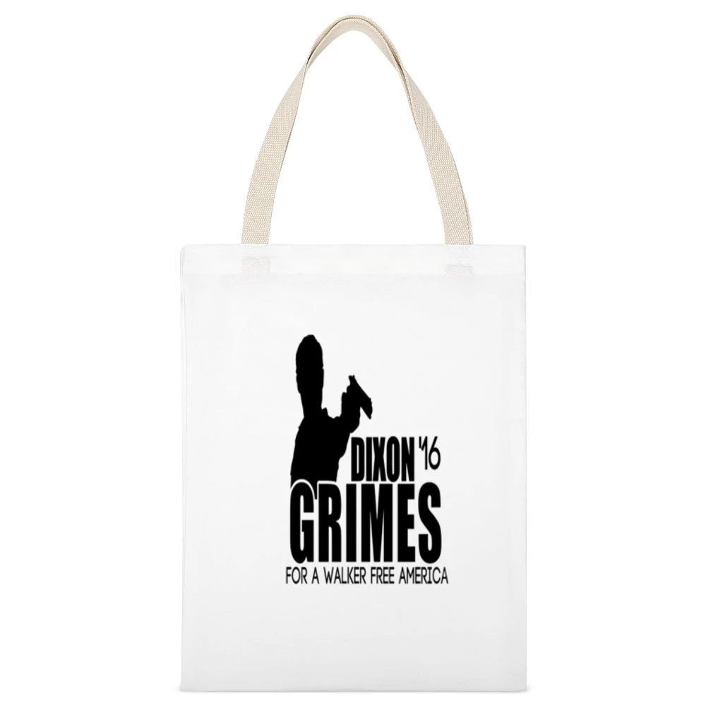 Vote Dixon Grimes Tshirt White Canvas Tote Shopping Bag