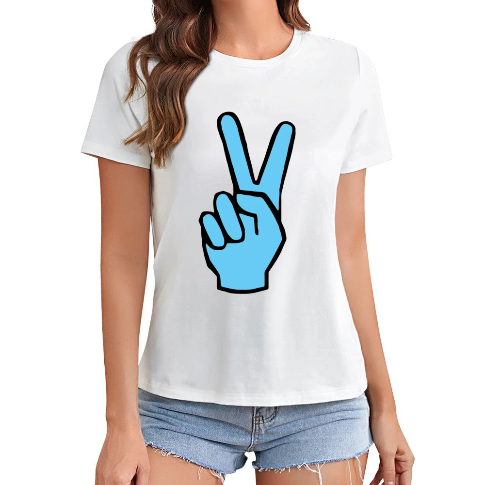 V's Up Villanova Champions Basketball March Madness Fan White Asian Size Women Ladies T-shirt