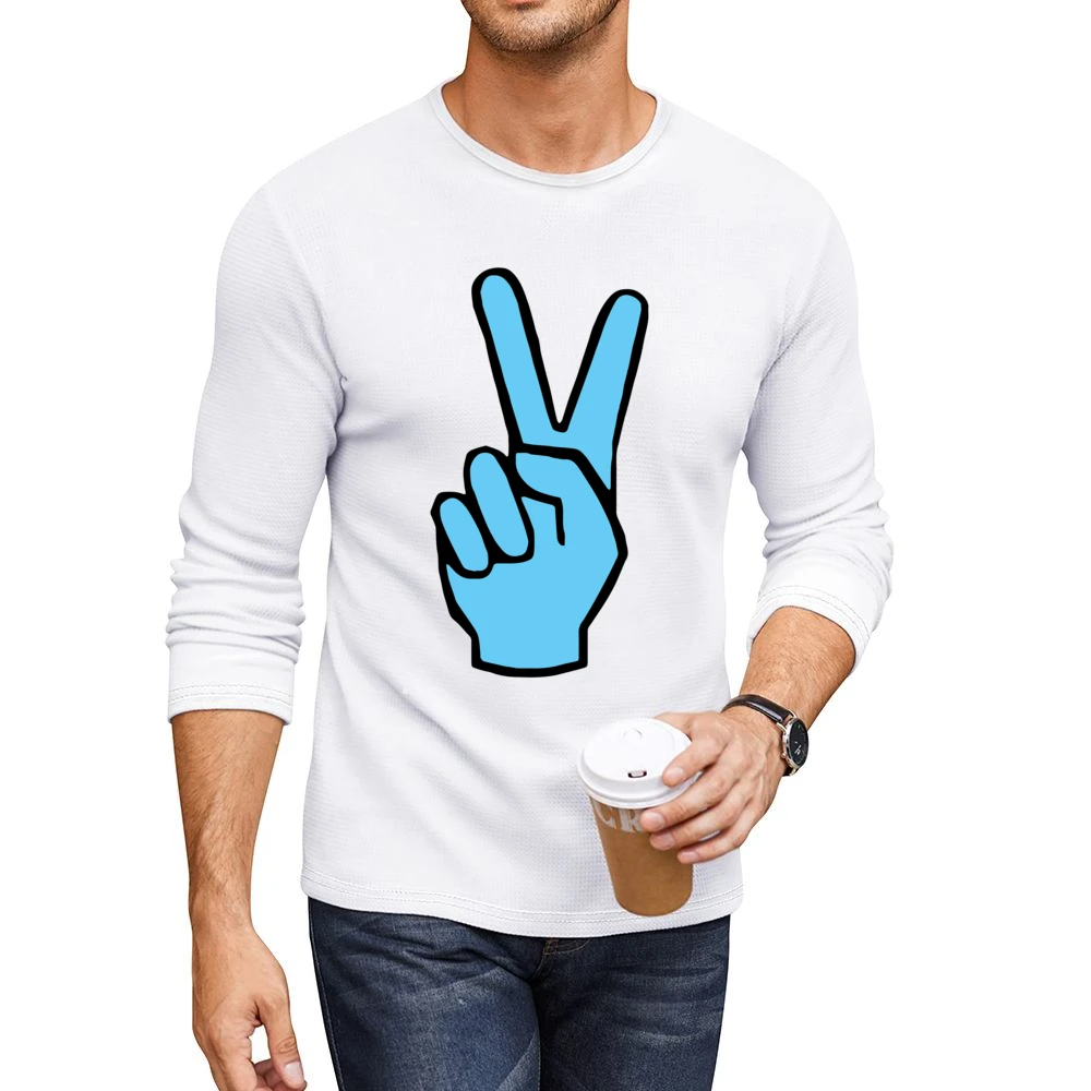 V's Up Villanova Champions Basketball March Madness Fan White Men CrewNeck Long Sleeve T-Shirt