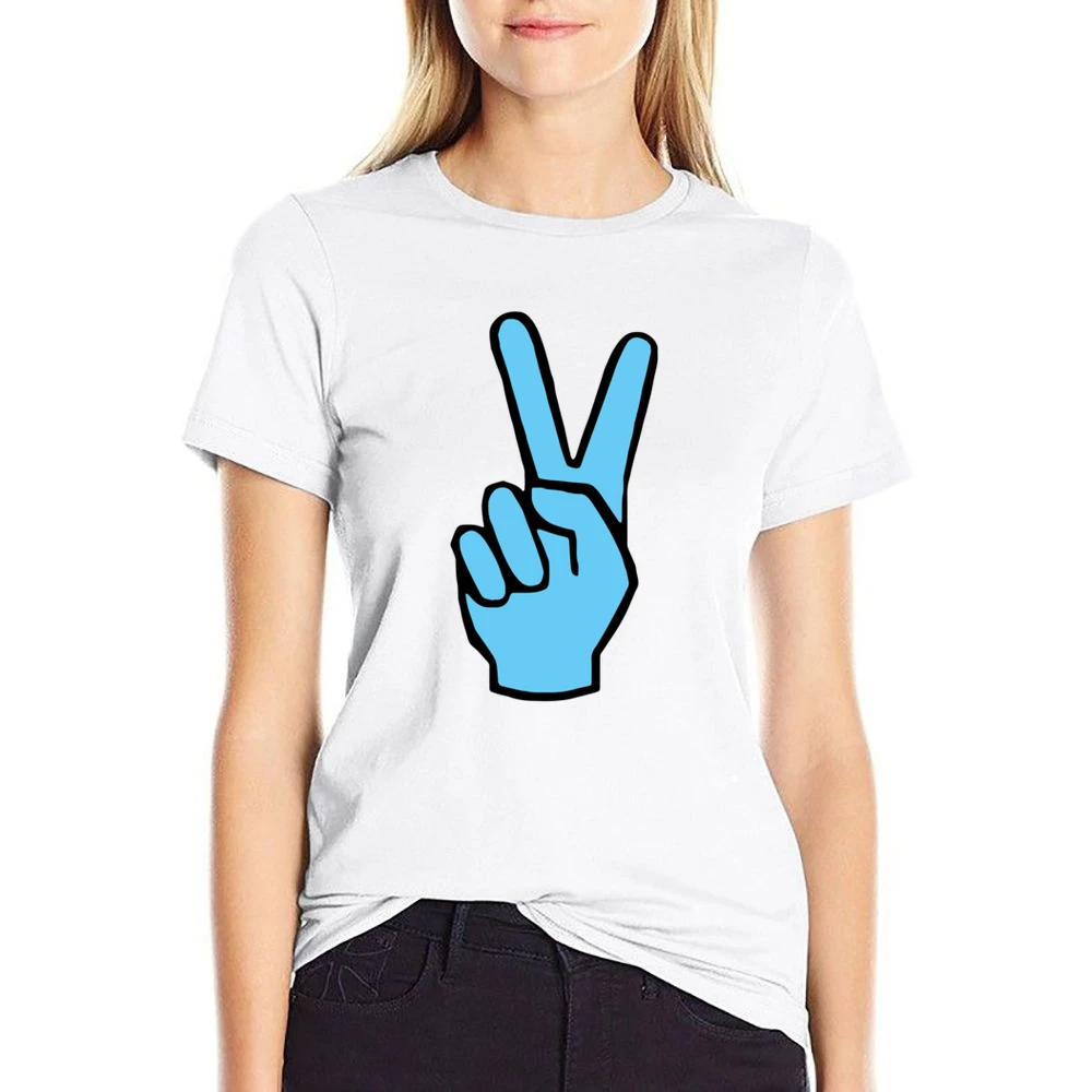 V's Up Villanova Champions Basketball March Madness Fan White US Size Women Ladies T-shirt