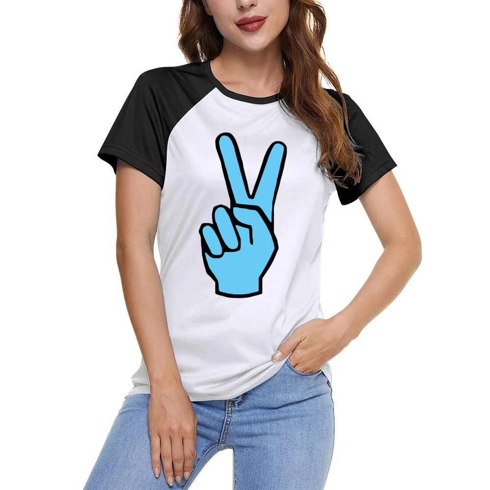 V's Up Villanova Champions Basketball March Madness Fan White Women Ladies Short Sleeve T-Shirt