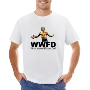 WWJD Diego Forlan Soccer Asian Size Men T-Shirt