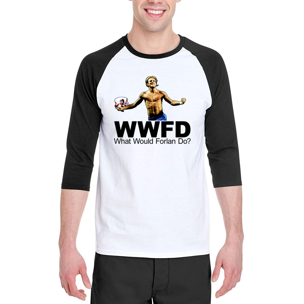 WWJD Diego Forlan Soccer Men 3/4 Sleeve T-Shirt