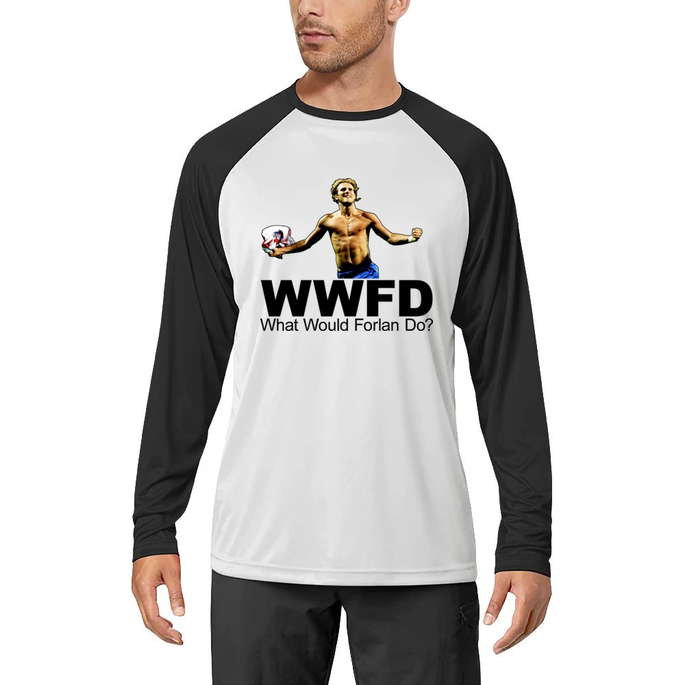 WWJD Diego Forlan Soccer Men Long Sleeve T-Shirt