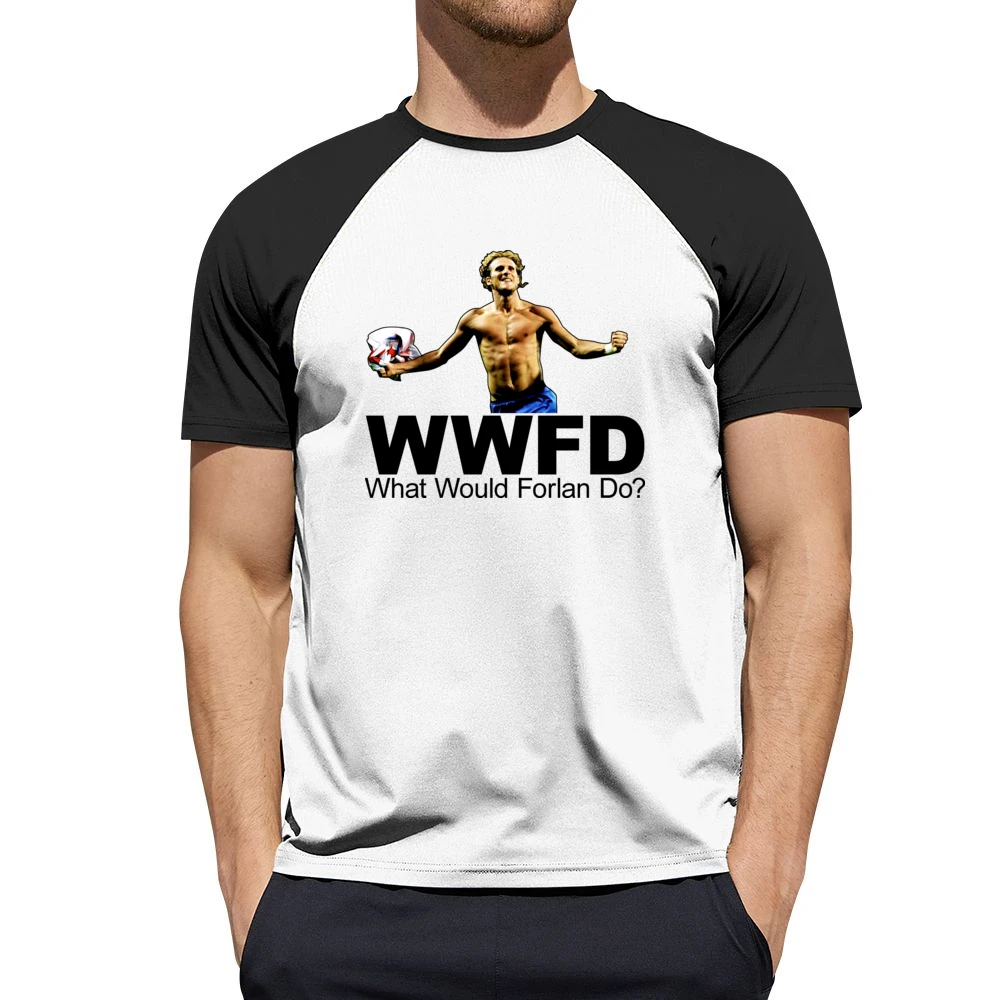 WWJD Diego Forlan Soccer Men Short Sleeve T-Shirt