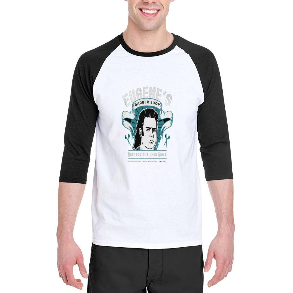 Walking Dead Eugene Respect the HairTshirt Men 3/4 Sleeve T-Shirt