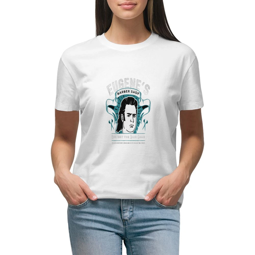 Walking Dead Eugene Respect the HairTshirt Premium Women Ladies T-shirt
