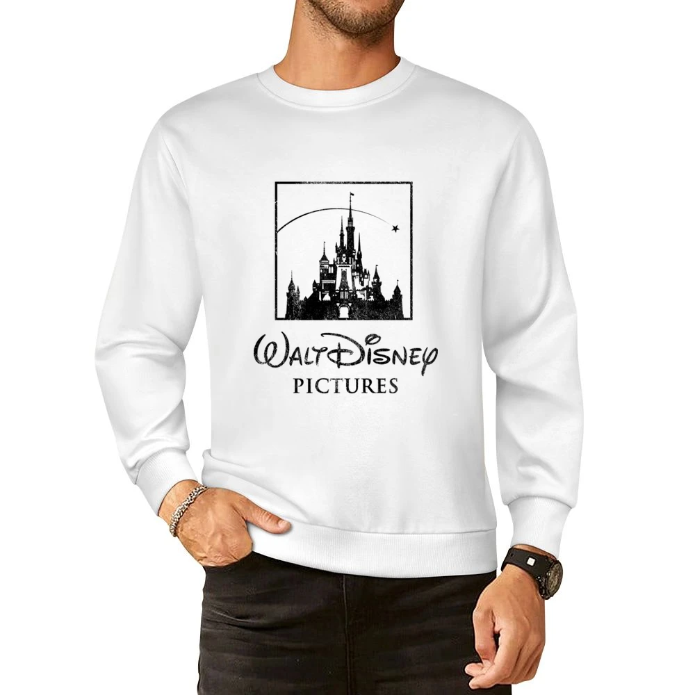 Walt Disney Vintage Style Graphic Castle Logo European Size Pullover Sweater