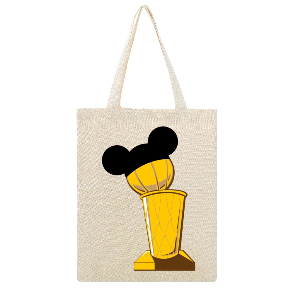 Walt Disney World Nba Playoffs 2020 Funny Basketball Parody Sports Fan Beige Canvas Tote Shopping Bag