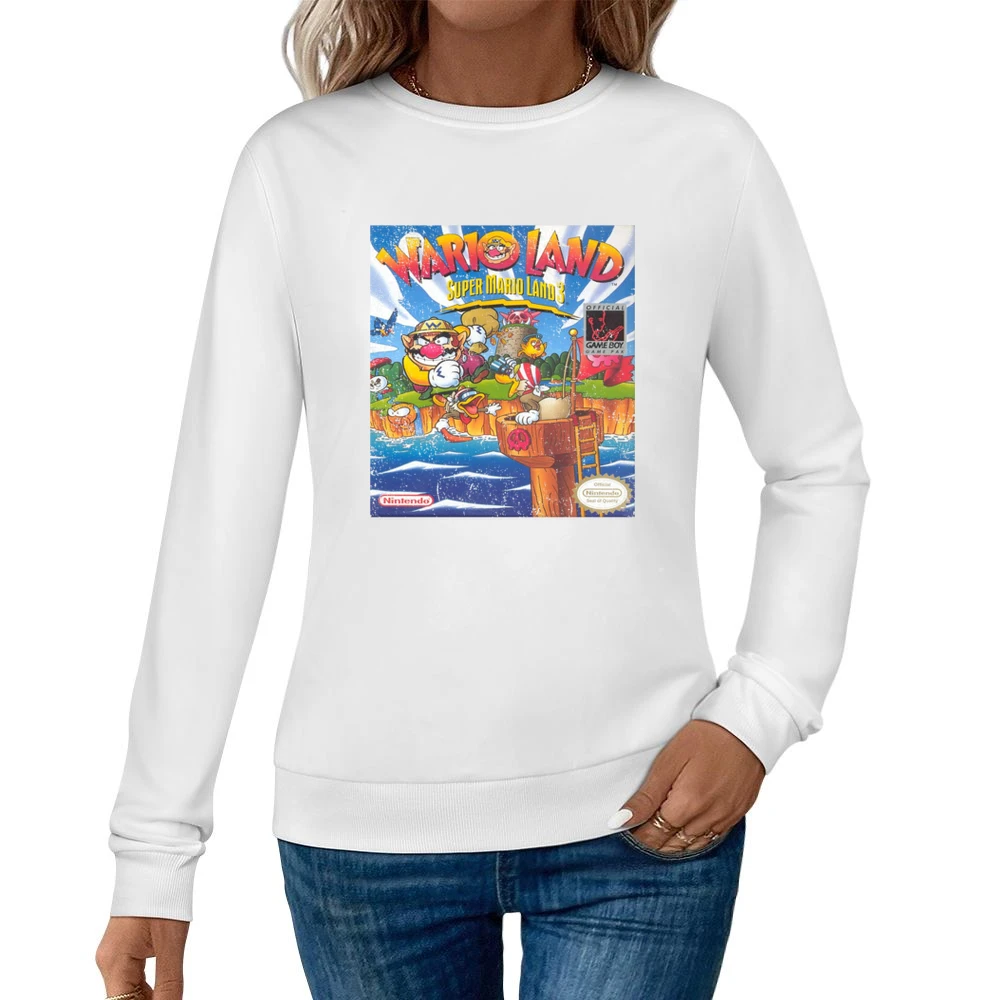 Wario Land Super Mario Land 3 Game Boy Nintendo Old School Retro Video Women Pullover Sweatshirt