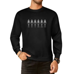 We Are All The Same Black White Gay Straight Religious Atheist Skeleto European Size Pullover Sweater