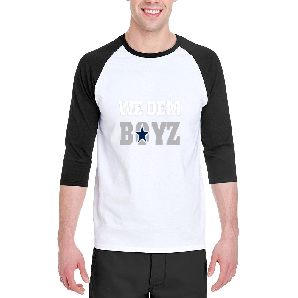 We Dem Boyz Cowboys Grey Tshirt Men 3/4 Sleeve T-Shirt