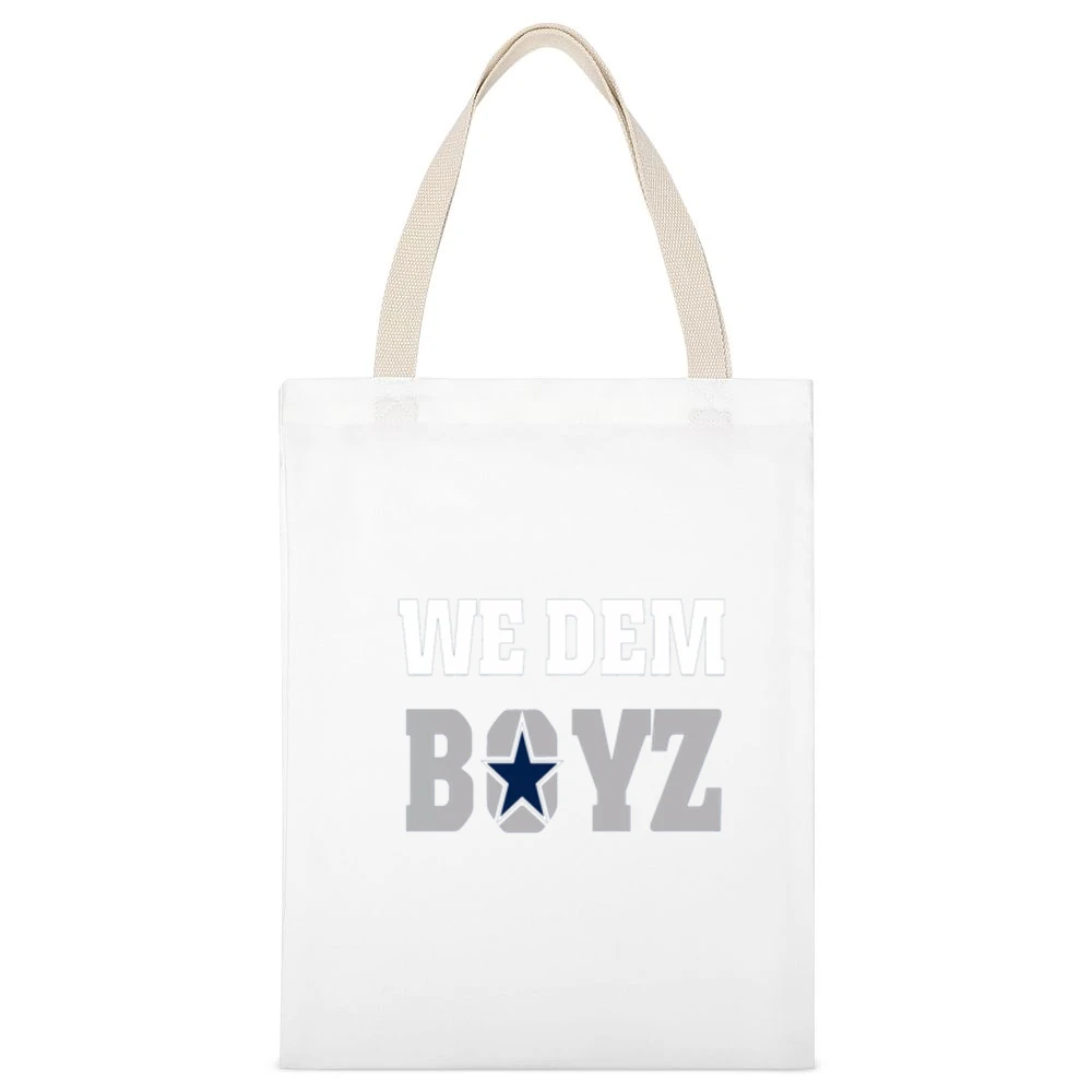 We Dem Boyz Cowboys Tshirt White Canvas Tote Shopping Bag
