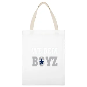 We Dem Boyz Dallas Football Team White Canvas Tote Shopping Bag