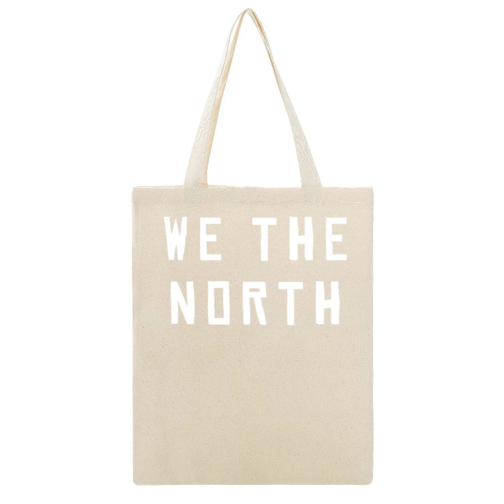 We The North Toronto Basketball Beige Canvas Tote Shopping Bag