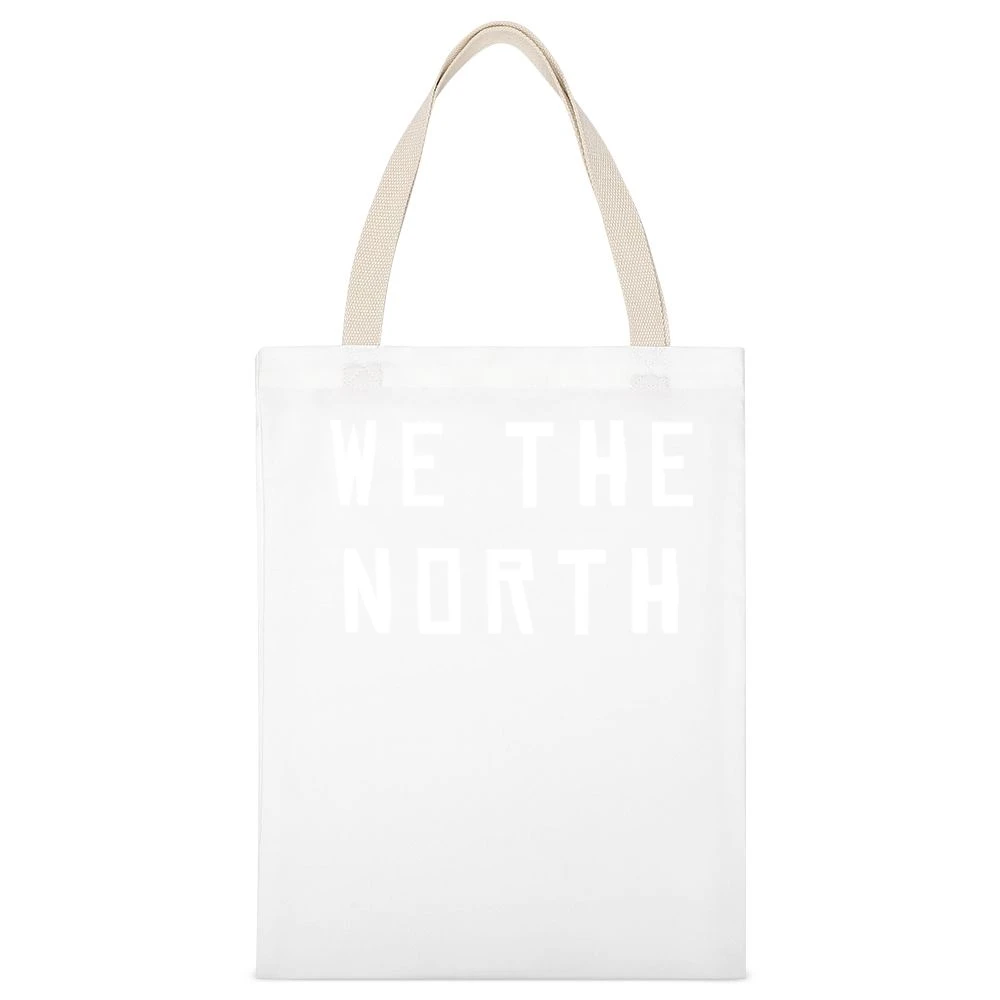 We The North Toronto Basketball White Canvas Tote Shopping Bag